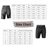 ROCKBROS Herren Fahrradhose, kurz, atmungsaktiv, mit Anti-Stoß-Polsterung, ideal für komfortable Fahrradtouren.