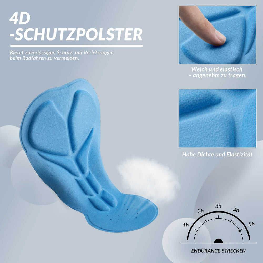 ROCKBROS Herren Gepolsterte Fahrradhose Atmungsaktiv HerbstFrühling für HerbstFrühling S-4XL