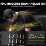 ROCKBROS Herren Kurzarm Hochleistungs-Radtrikot Jersey für MTB & Rennrad- Schwarz