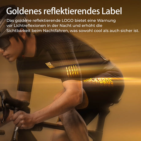 ROCKBROS Herren Kurzarm Hochleistungs-Radtrikot Jersey für MTB & Rennrad