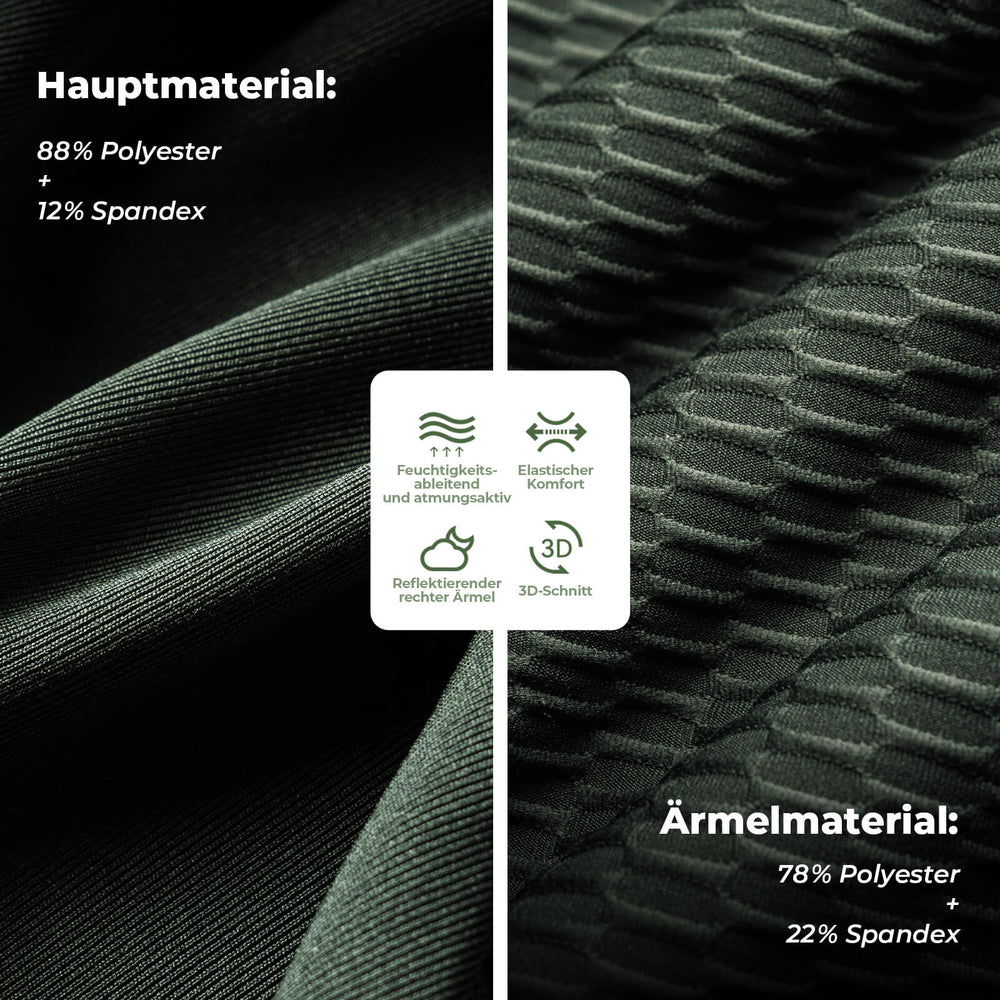 ROCKBROS  Herren Kurzarm Radtrikot Jersey für MTB & Rennrad Grün