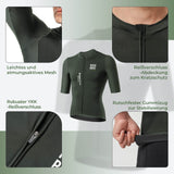 ROCKBROS  Herren Kurzarm Radtrikot Jersey für MTB & Rennrad Grün