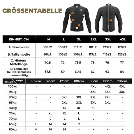 ROCKBROS Herren Leichte Fahrradjacke Multifunktional&nbsp;Winddicht Atmungsaktiv Frühling/Sommer