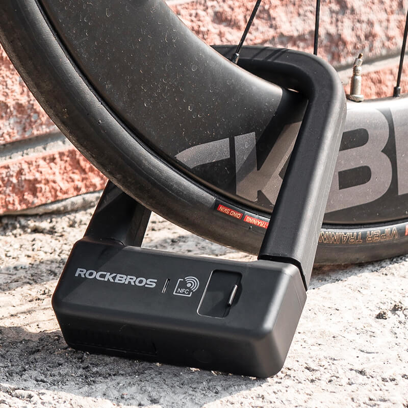 ROCKBROS Intelligentes NFC Fahrradschloss Wasserdicht Lange Akkulaufzeit für Motorrad/Fahrrad