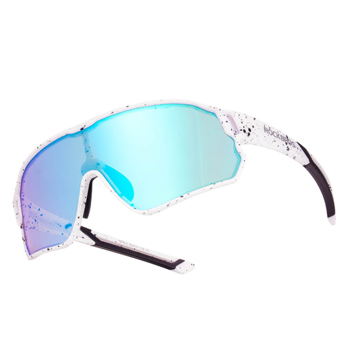 ROCKBROS Kinder Fahrradbrille UV400-Schutz Polarisierte Sonnenbrille-Gefleckte Farbe