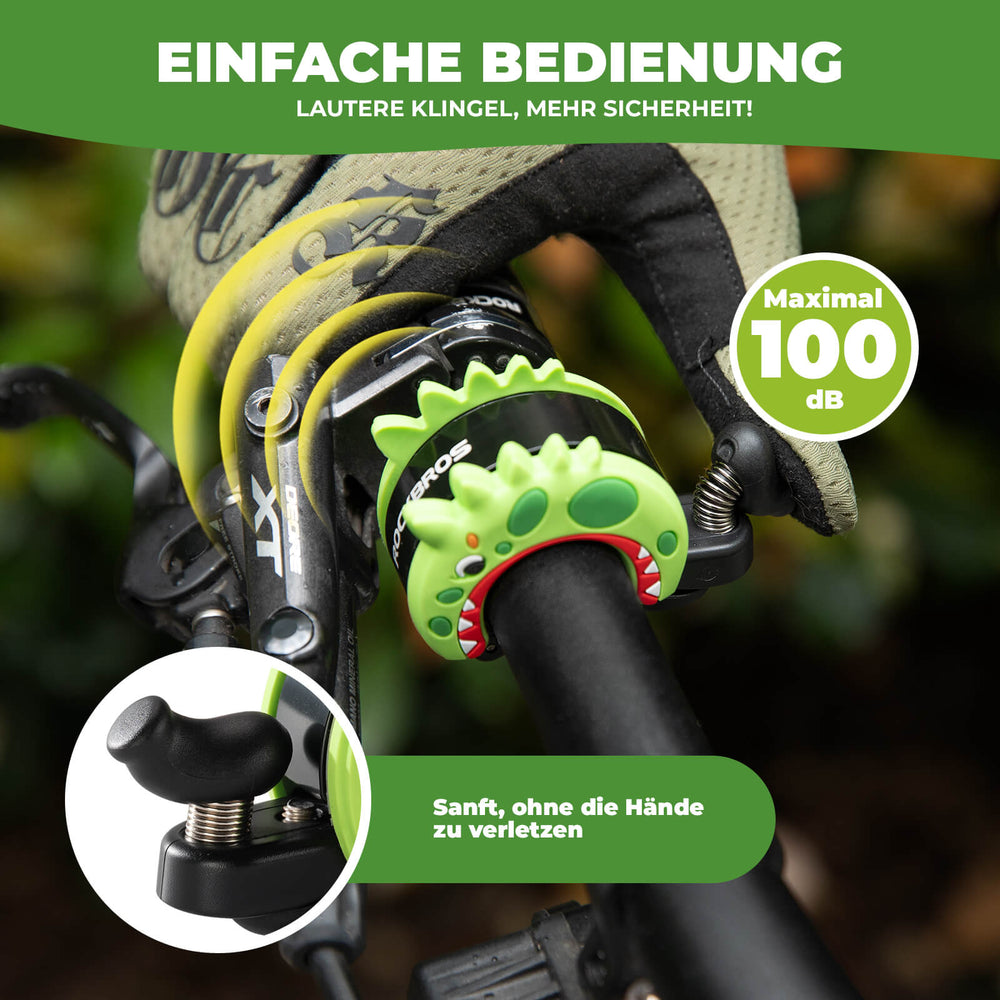ROCKBROS Kinder Fahrradklingel Laut für Lenker 22,2-25,4mm für Laufrad MTB