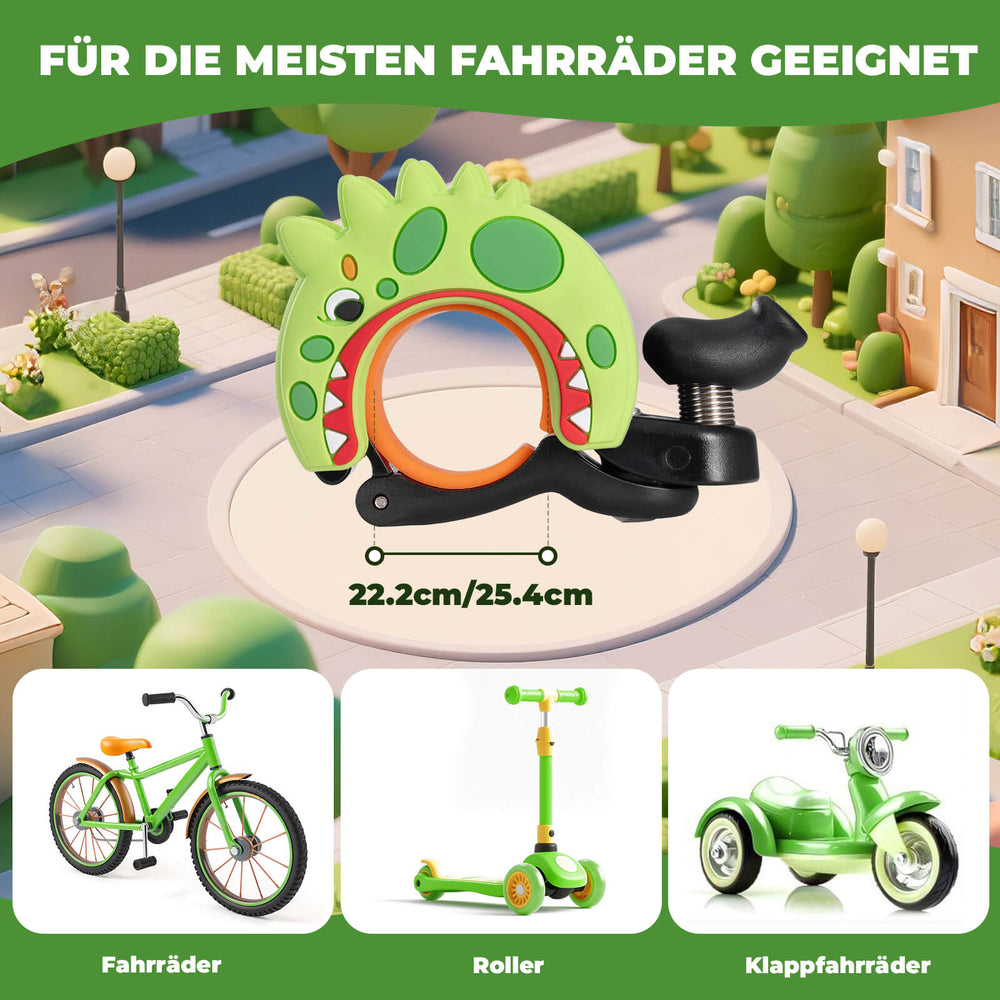 ROCKBROS Kinder Fahrradklingel Laut für Lenker 22,2-25,4mm für Laufrad MTB