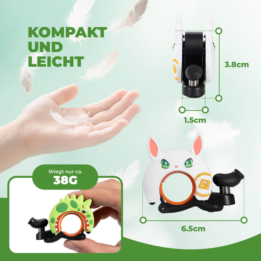 ROCKBROS Kinder Fahrradklingel Laut für Lenker 22,2-25,4mm für Laufrad MTB