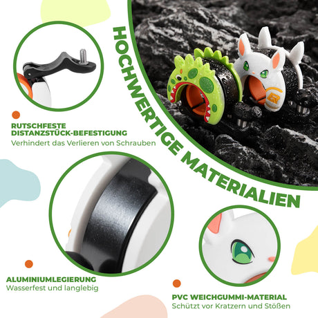 ROCKBROS Kinder Fahrradklingel Laut für Lenker 22,2-25,4mm für Laufrad MTB