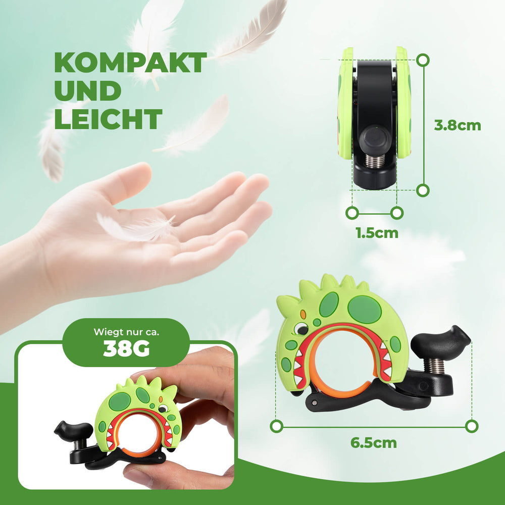 ROCKBROS Kinder Fahrradklingel Laut für Lenker 22,2-25,4mm für Laufrad MTB