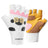 ROCKBROS Kinder Halbfinger Fingerlose Fahrradhandschuhe Scooter Fahrrad-Weiß - Braun