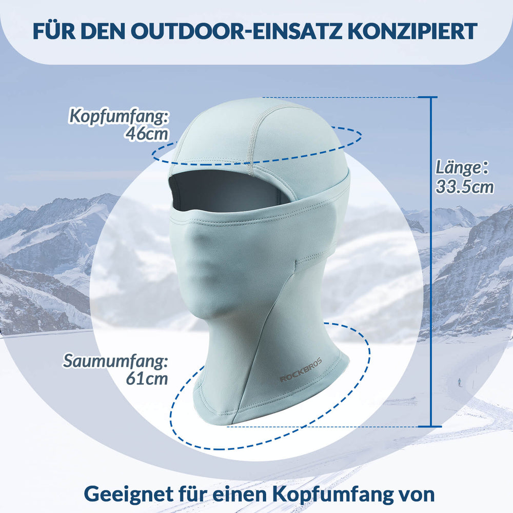 ROCKBROS Kinder Winter Sturmhaube Balaclava Warm Skimaske für Mädchen/Jungen-Blau
