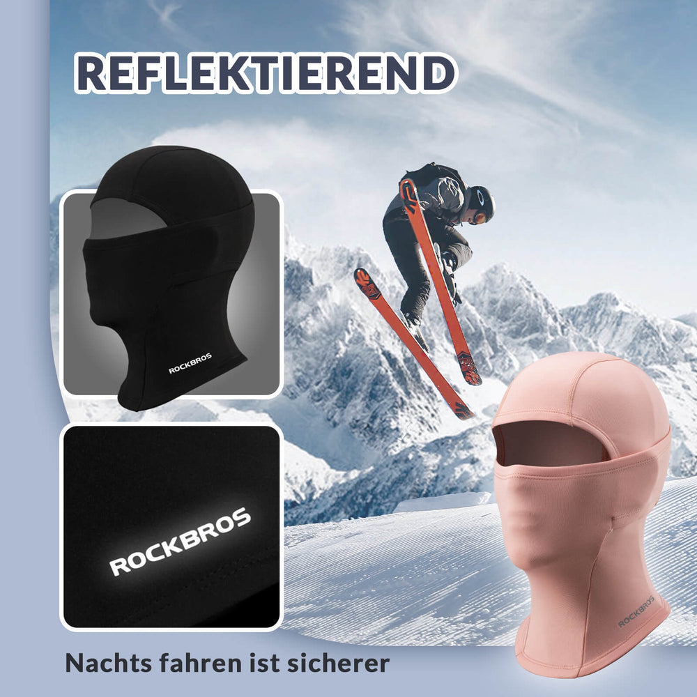 ROCKBROS_Kinder_Winter_Sturmhaube_Balaclava_Warm_Skimaske_fur_MadchenJungen-Rosa