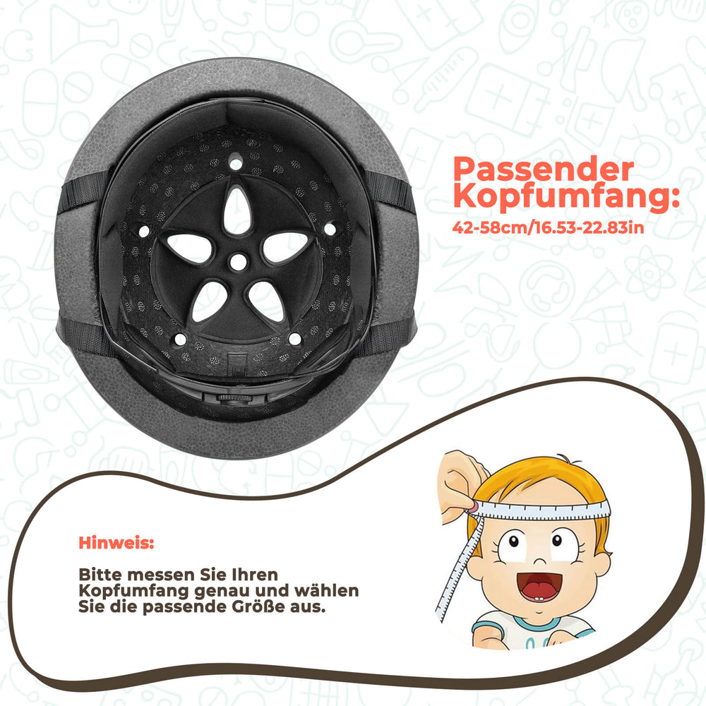 ROCKBROS Kinderhelm Fahrradhelm 48-52cm 2-5 Jahre für Scooter Fahrrad