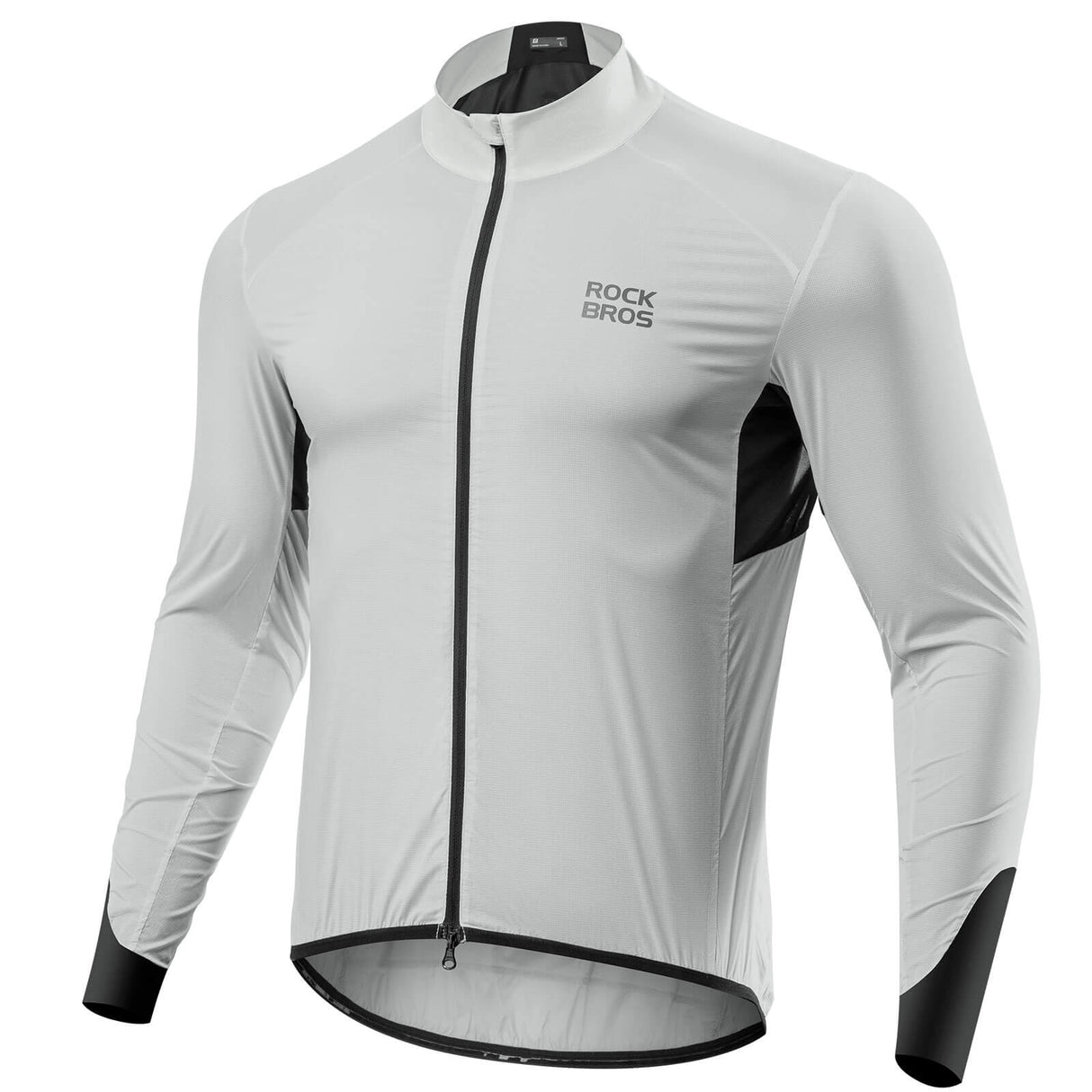 Leichte Fahrradjacke Atmungsaktiv Reflektierend Grau Sommer Herren - ROCKBROS-EU