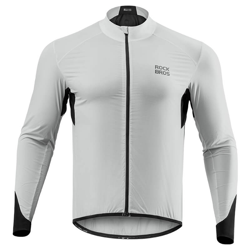 Leichte Fahrradjacke Atmungsaktiv Reflektierend Grau Sommer Herren - ROCKBROS-EU