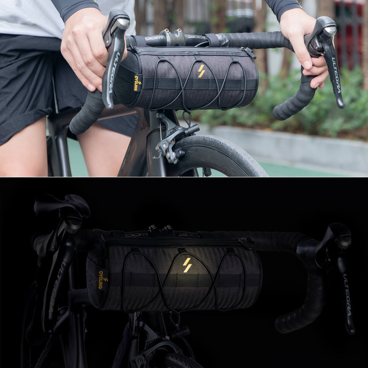 ROCKBROS Lenkertasche 2,1L  mit Schultergurt für MTB, Rennrad, Gravel, E-Bike