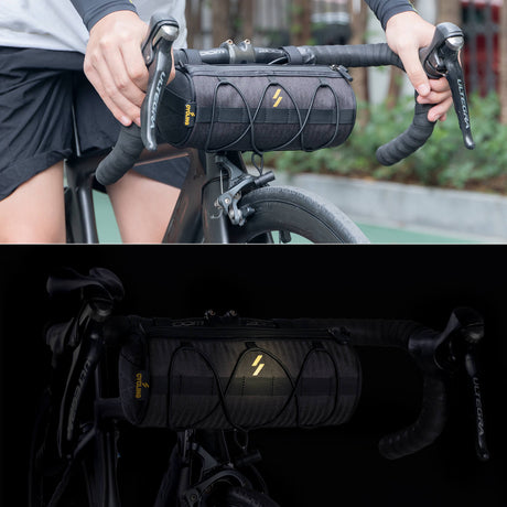 ROCKBROS Lenkertasche 2,1L  mit Schultergurt für MTB, Rennrad, Gravel, E-Bike