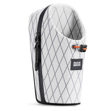 ROCKBROS Lenkertasche Wasserflaschentasche 1.5L für MTB Rennrad Scooter Faltrad-Weiß