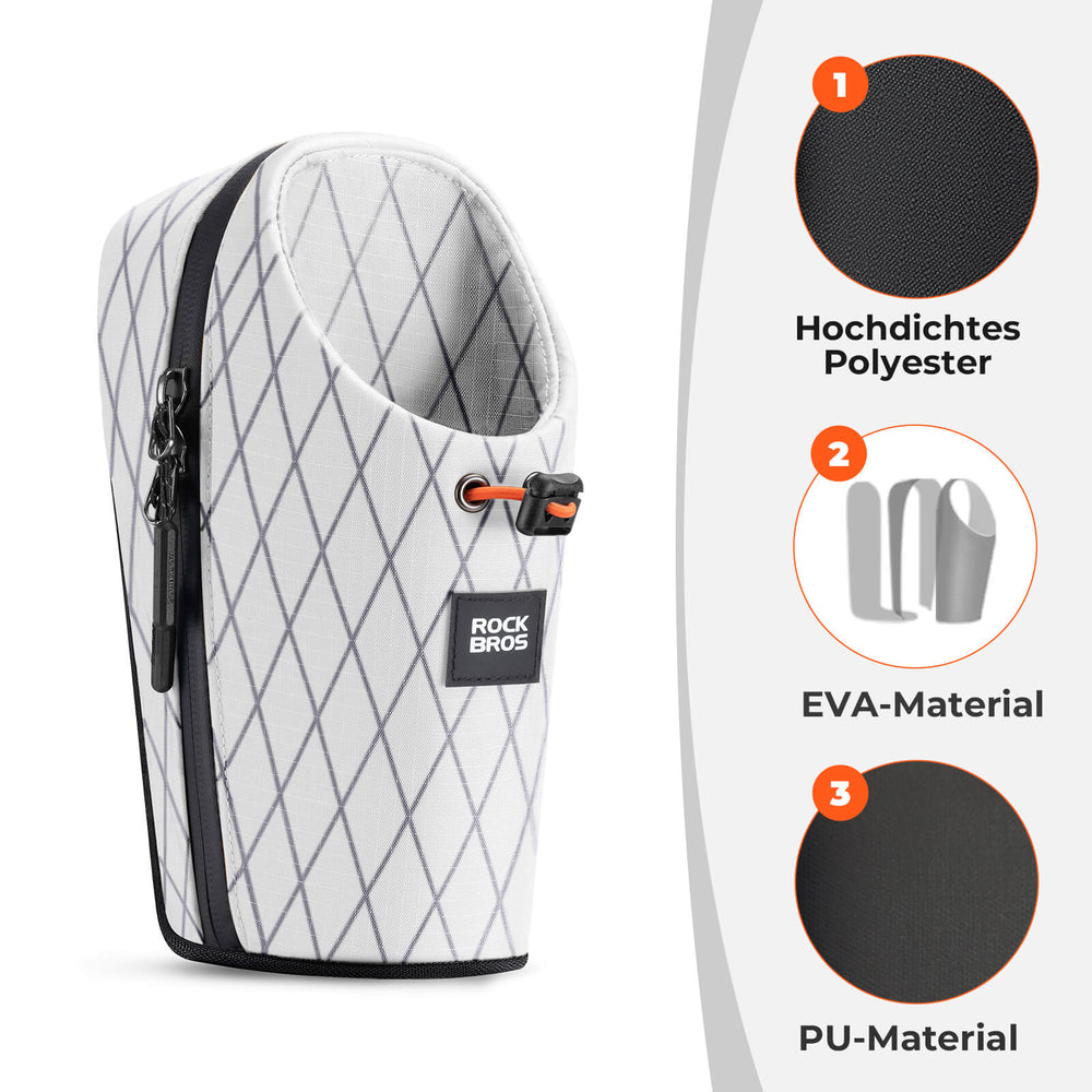 ROCKBROS Lenkertasche Wasserflaschentasche 1.5L für MTB Rennrad Scooter Faltrad