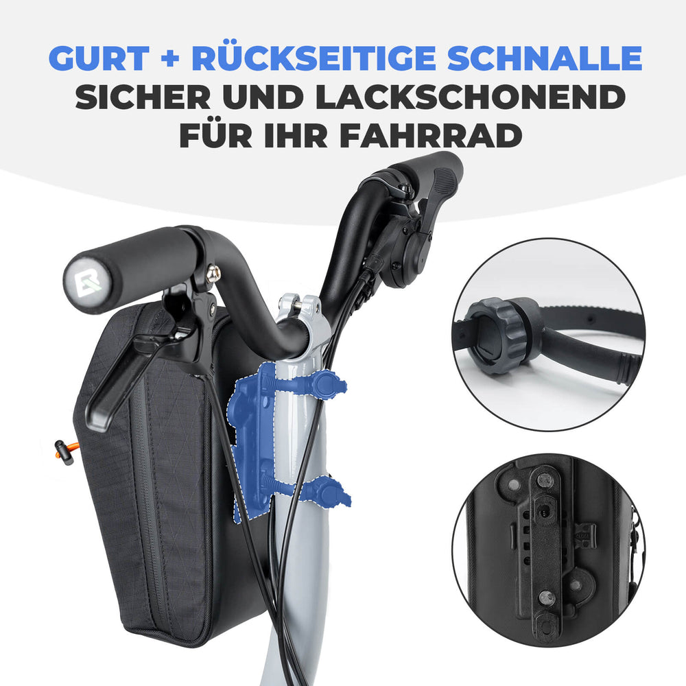 ROCKBROS Lenkertasche Wasserflaschentasche 1.5L für MTB Rennrad Scooter Faltrad