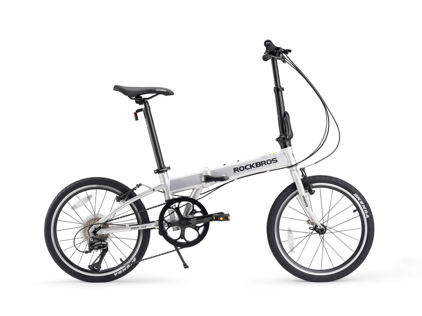 ROCKBROS MBS-Klapprad -20 Zoll 8 Gängen | Citybike-Silber 