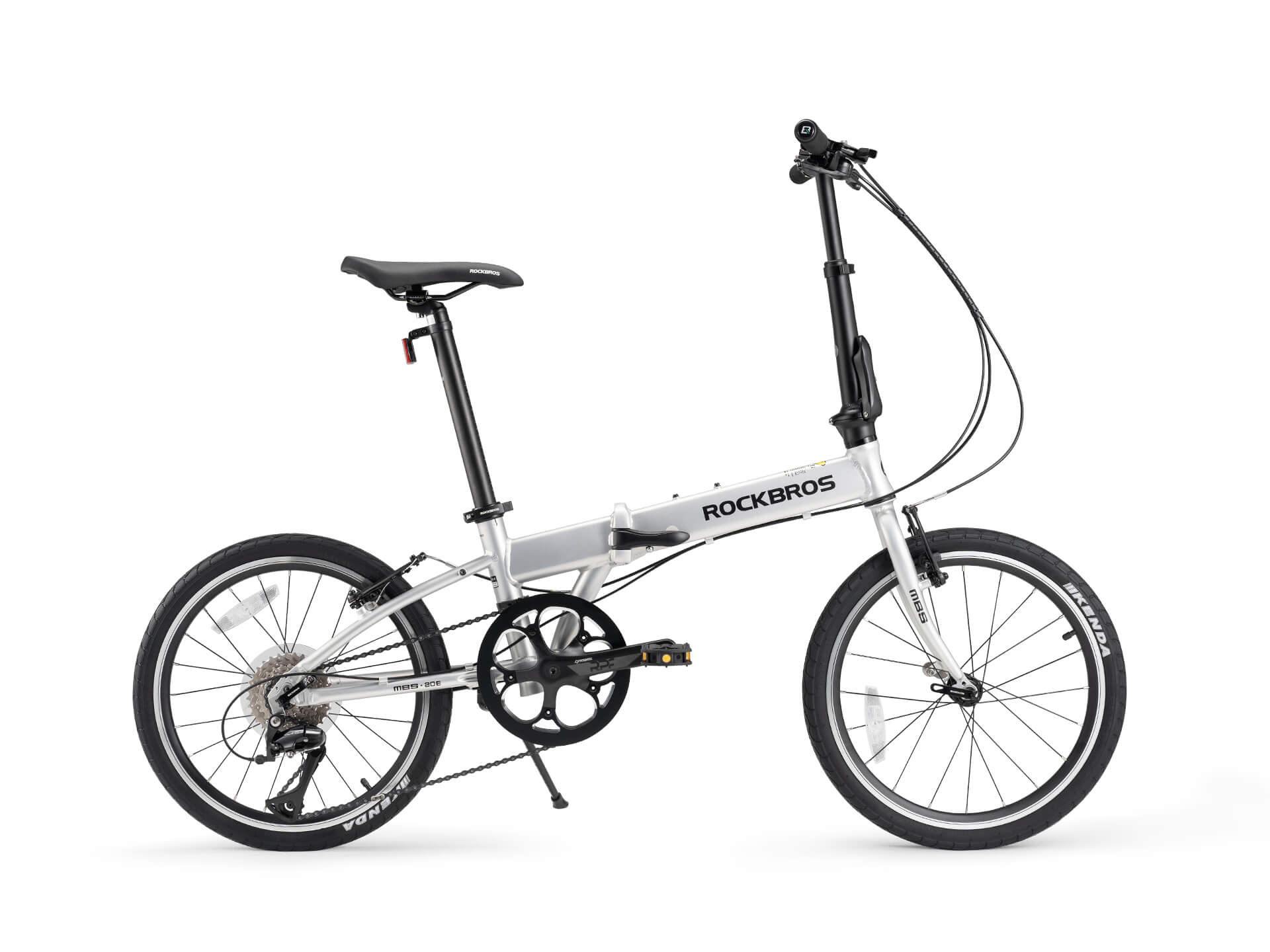 ROCKBROS MBS-Klapprad -20 Zoll 8 Gängen | Citybike-Silber 