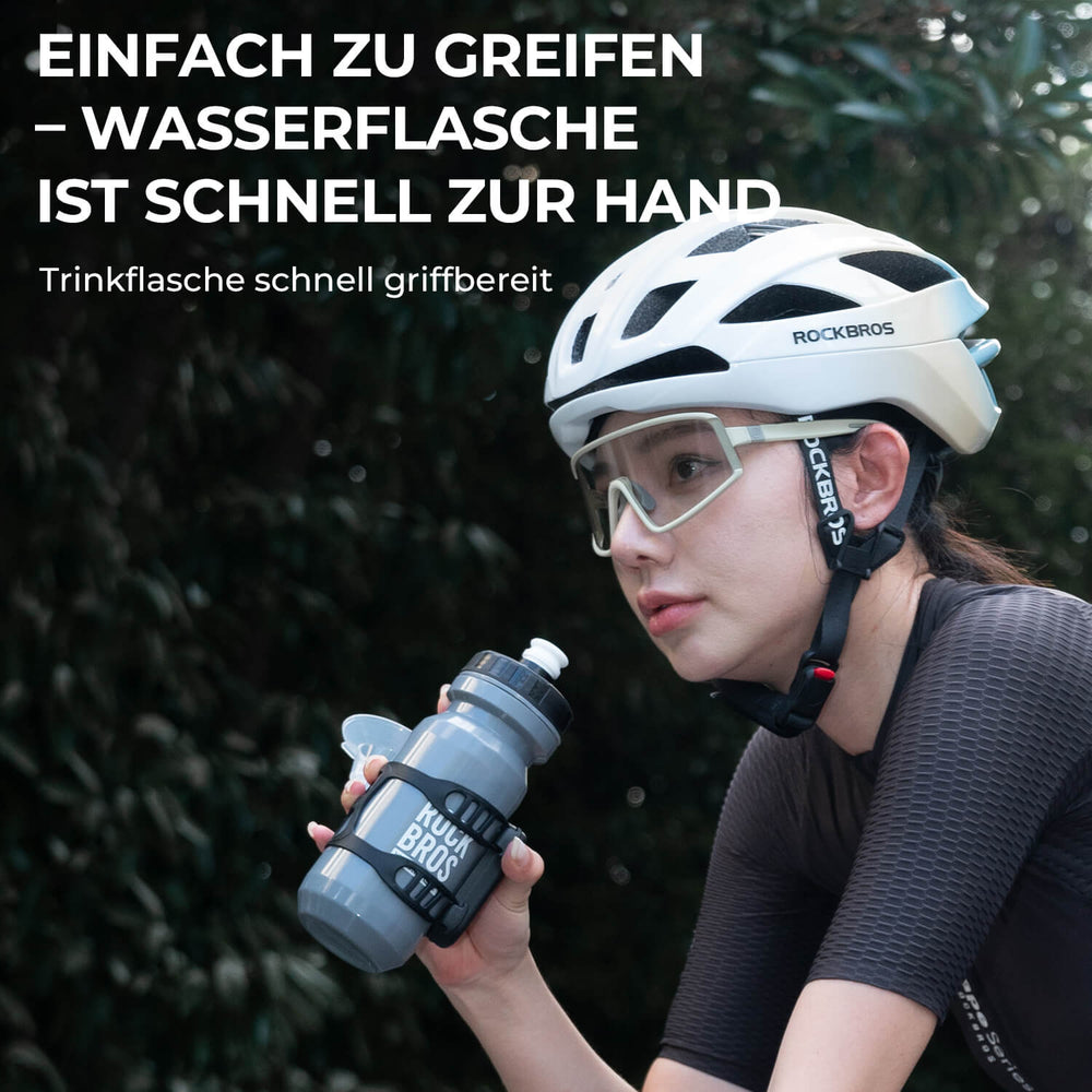 ROCKBROS Magnetischer Flaschenhalter für Fahrrad – mit Riemenbefestigung