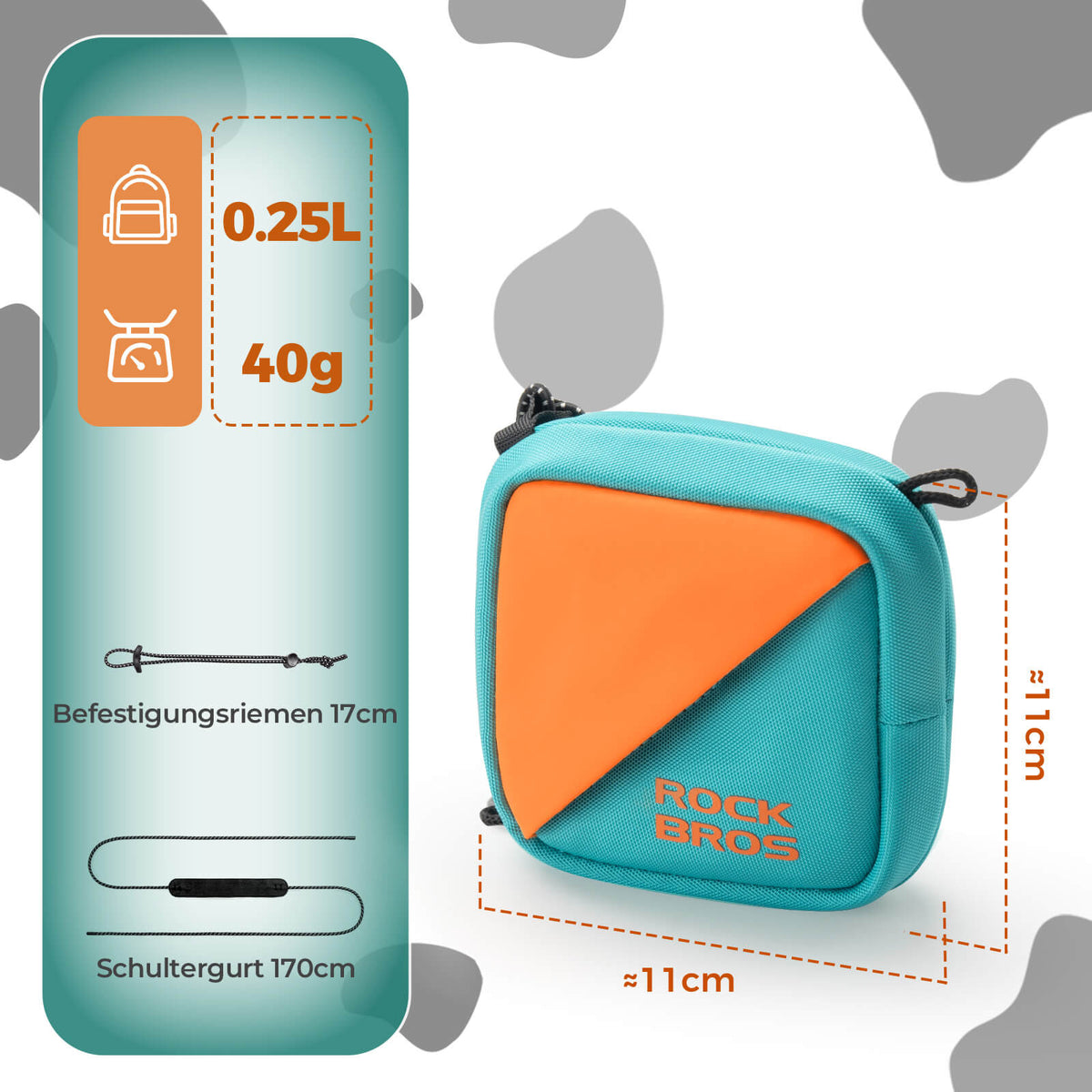mini fahrradtasche ROCKBROS Mini Fahrrad Satteltasche Fahrradtasche Geldbörse mit Gurt –  ROCKBROS-DE