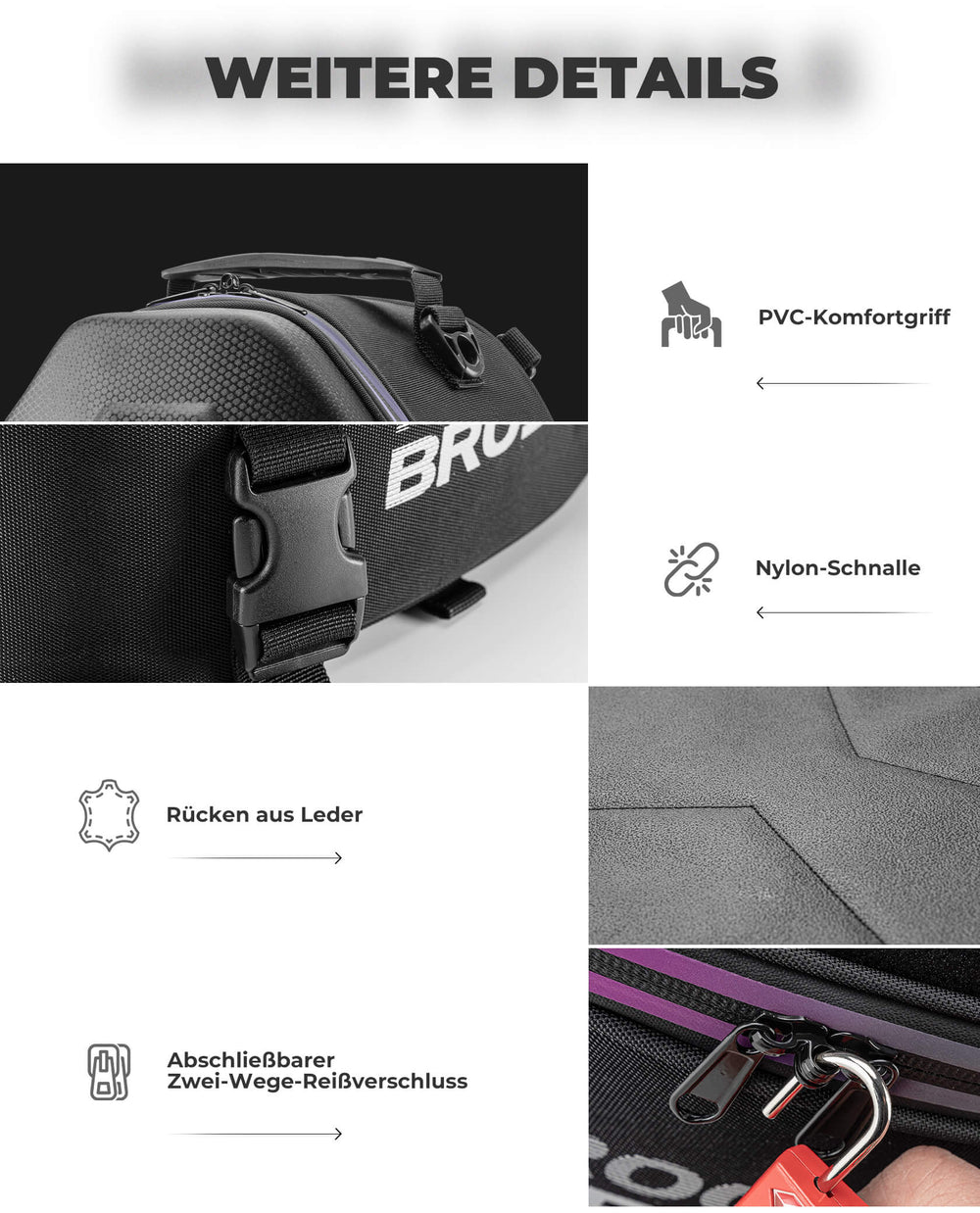 ROCKBROS Motorrad Hecktasche Gepäcktasche 12,5L für Rücksitz