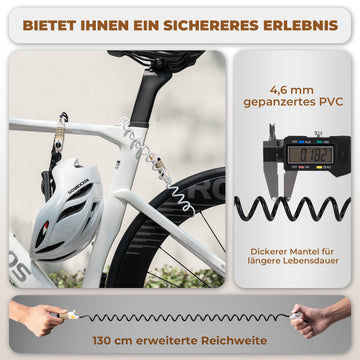 fahrradschloss kinder ROCKBROS Multifunctional Bicycle Lock Children Combination Lock Helmet – ROCKBROS-DE