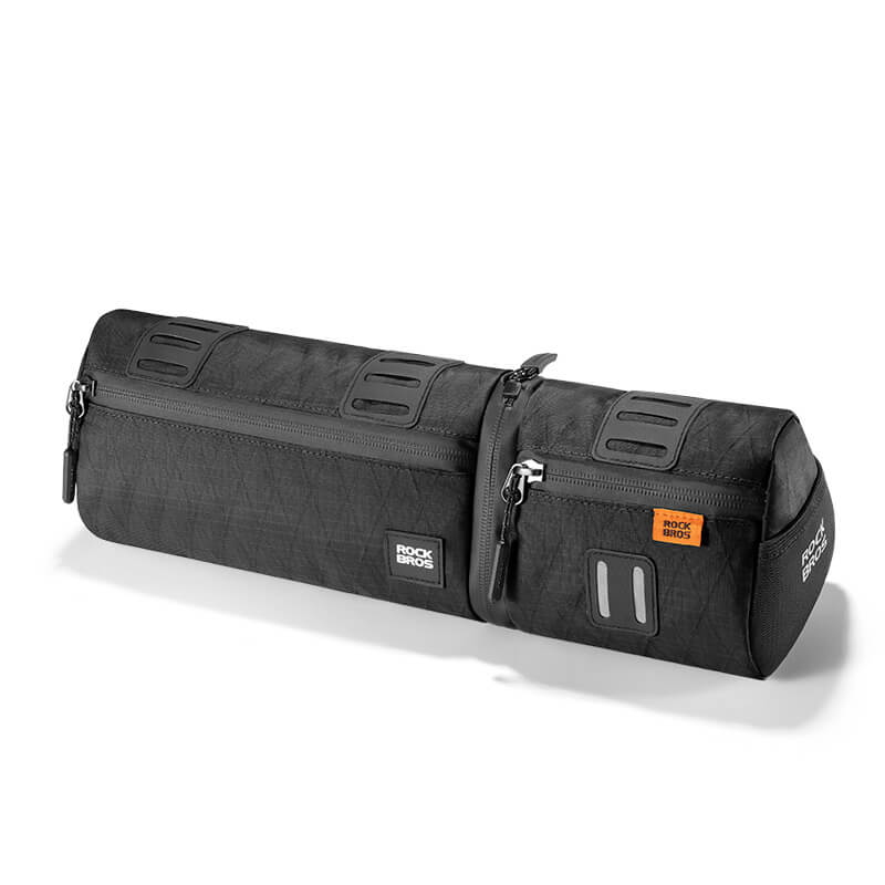 ROCKBROS Multifunktionale 2-in-1 Fahrradtasche Set Reflektierend Wasserabweisend-Schwarz