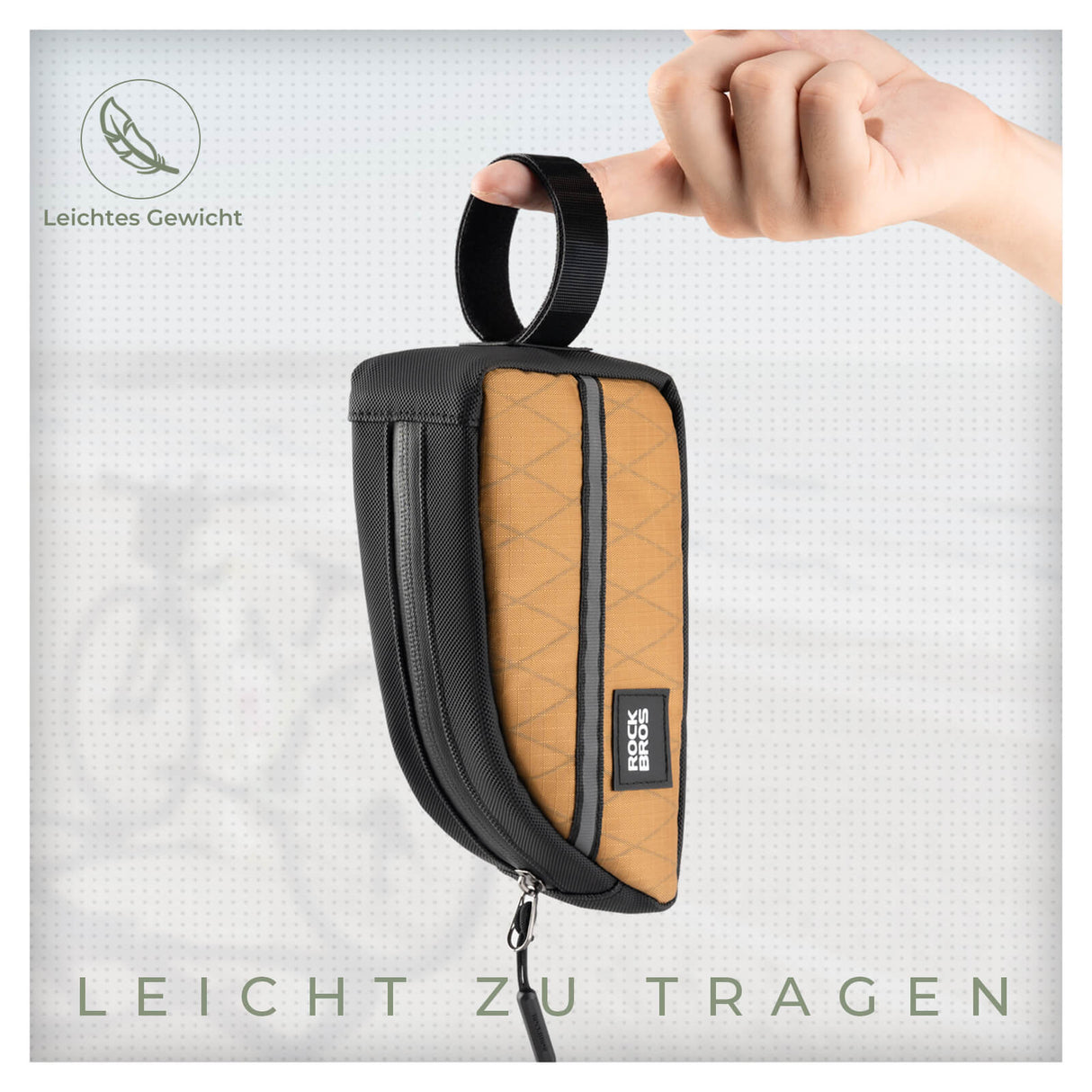 ROCKBROS Oberrohrtasche 0,8L Leicht für Klapprad Falträder 5 Farben