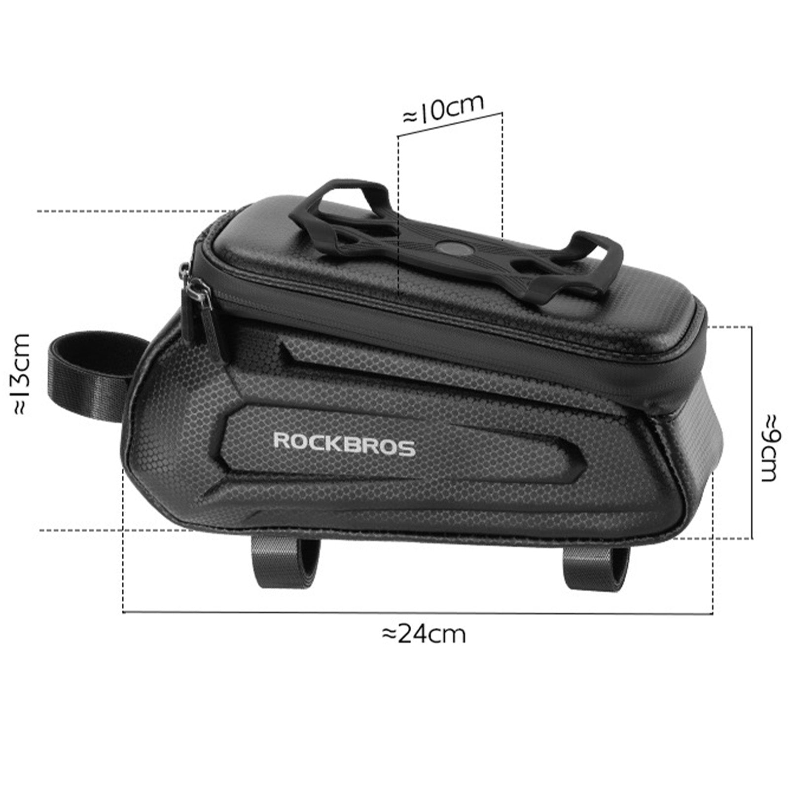 ROCKBROS Oberrohrtasche Handytasche Wasserdichte Fahrradtasche 6,5 Zoll