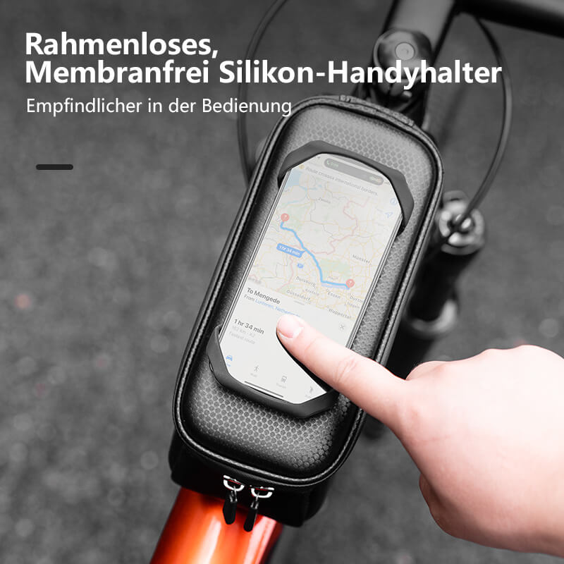 ROCKBROS Oberrohrtasche Handytasche Wasserdichte Fahrradtasche 6,5 Zoll