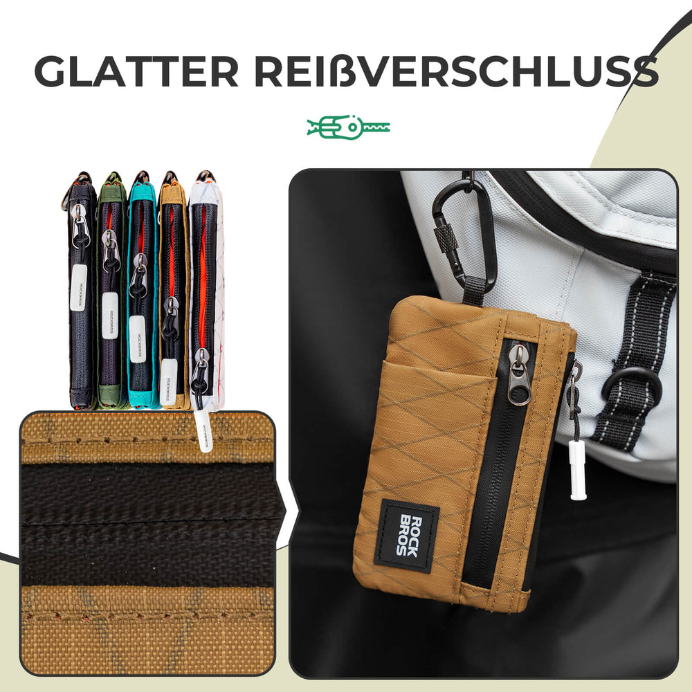 ROCKBROS Portemonnaie Geldbeutel Handytasche Tragbare mit Hängeschloss