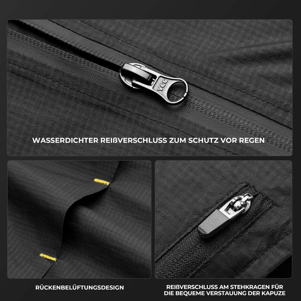 ROCKBROS Radsport Fahrradjacke Regenjacke Wasserdicht Leicht
