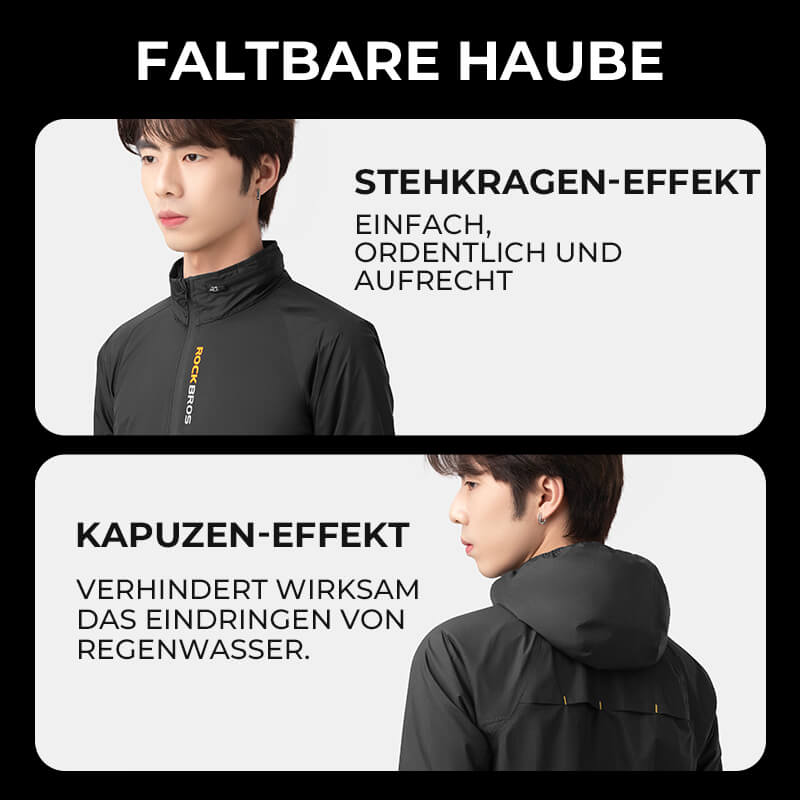 ROCKBROS Radsport Fahrradjacke Regenjacke Wasserdicht Leicht