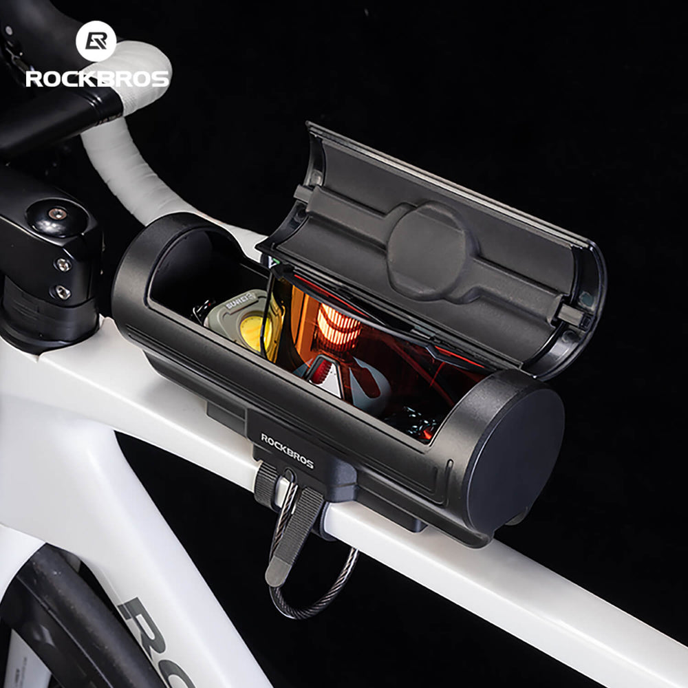 ROCKBROS Rahmen Box Abschließbare Fahrradbox Niemals Verformen/Sicher/Wasserdicht