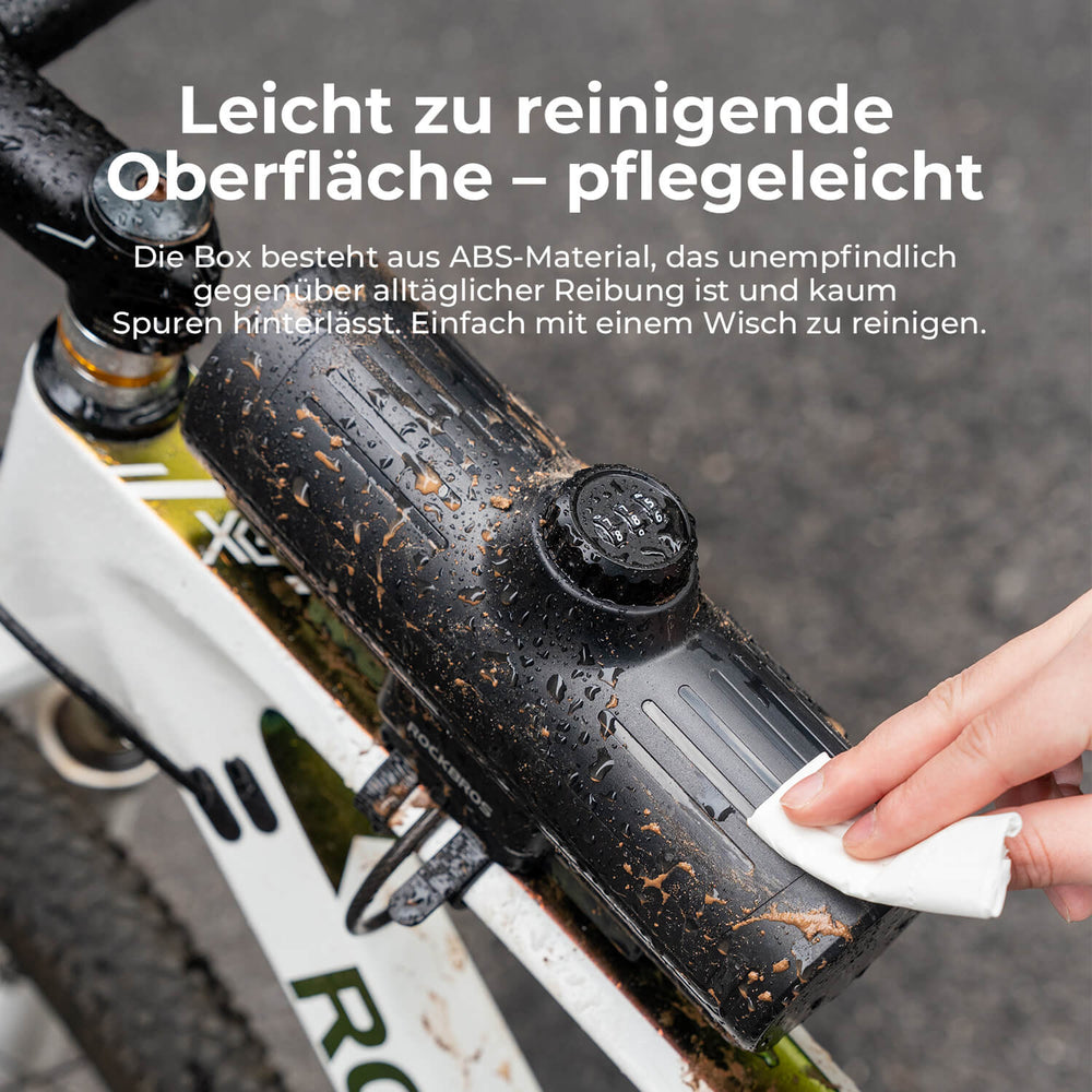 ROCKBROS Rahmen Box Abschließbare Fahrradbox Niemals Verformen/Sicher/Wasserdicht