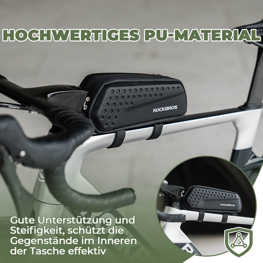 ROCKBROS Rahmentasche Fahrrad Oberrohrtasche 1,1L für MTB Rennrad Gravelbike