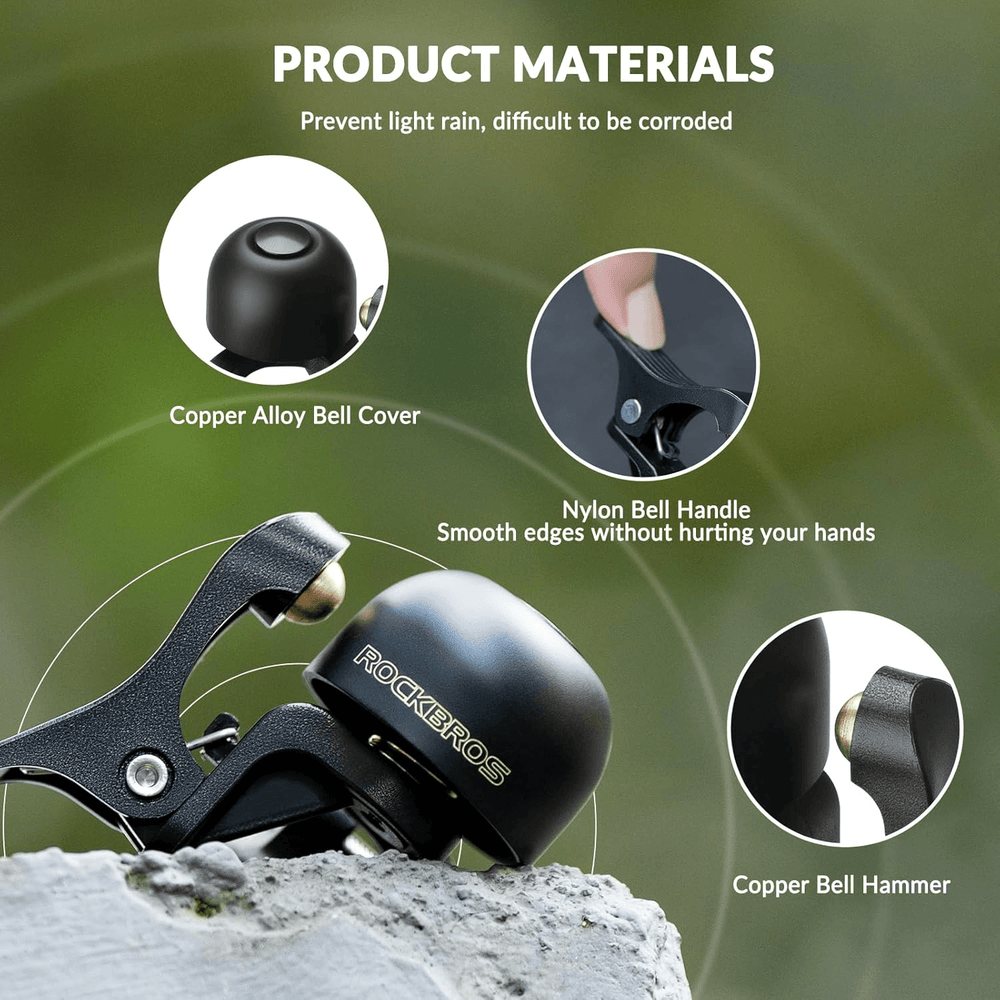 ROCKBROS Rennrad Fahrradklingel 100dB Links/Rechts für gebogene Lenker 22,2mm&nbsp;