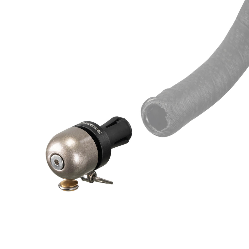ROCKBROS Rennrad Fahrradklingel Mini Klingel für 22,2mm Dropbar Lenker-Titan