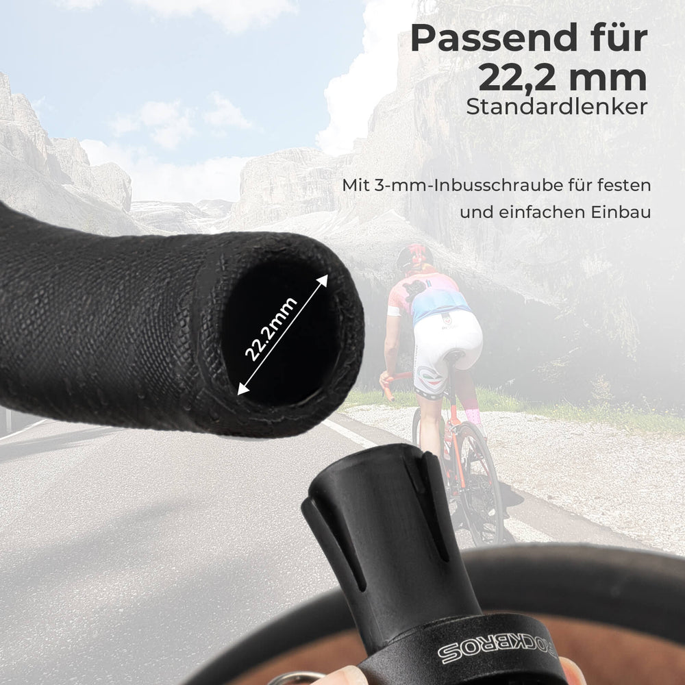 ROCKBROS Rennrad Fahrradklingel Mini Klingel für 22,2mm Dropbar Lenker