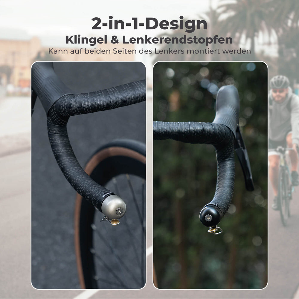 ROCKBROS Rennrad Fahrradklingel Mini Klingel für 22,2mm Dropbar Lenker