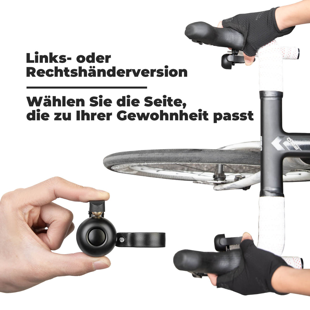 ROCKBROS Rennrad Fahrradklingel Wasserdicht für gebogene Lenker 21-23 mm