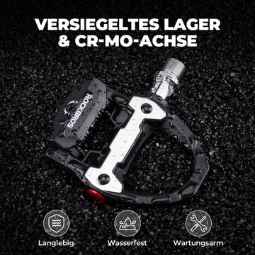 spd pedaler ROCKBROS SPD Pedale Klickpedale mit Einstellbarer Spannung für Rennrad Wettkampf – ROCKBROS-DE