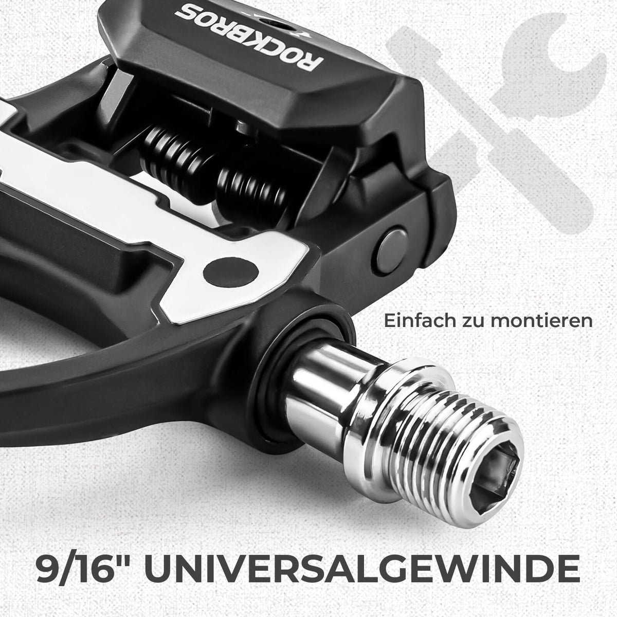 pedale montieren rennrad ROCKBROS SPD Pedale Klickpedale mit Einstellbarer Spannung für Rennrad Wettkampf – ROCKBROS-DE