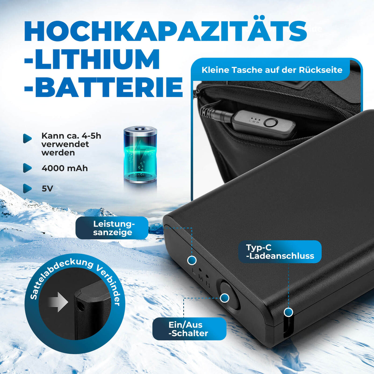 ROCKBROS Sattelbezug Sattelschutz Beheizbar für MTB Rennrad E-Bike –  ROCKBROS-DE