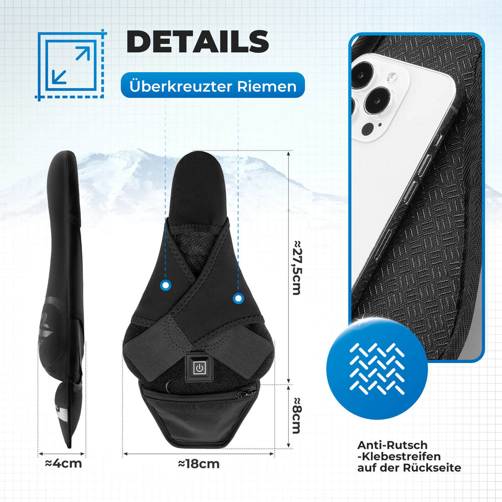 ROCKBROS Sattelbezug Sattelschutz Beheizbar Schnellspanner für MTB Rennrad E-Bike